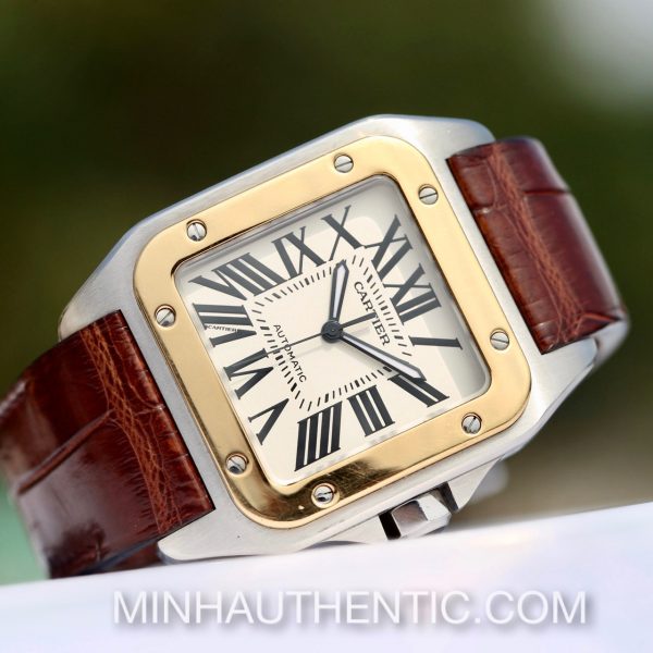 Cartier Santos 100 Large 18K Gold/Steel 2656 W20072X7