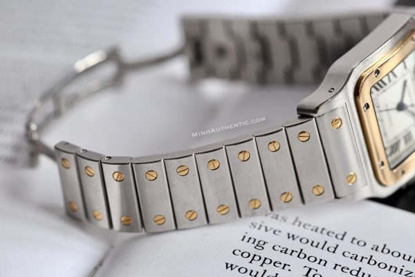 Cartier Santos Galbee XL 2823 18k Gold/Steel W20099C4