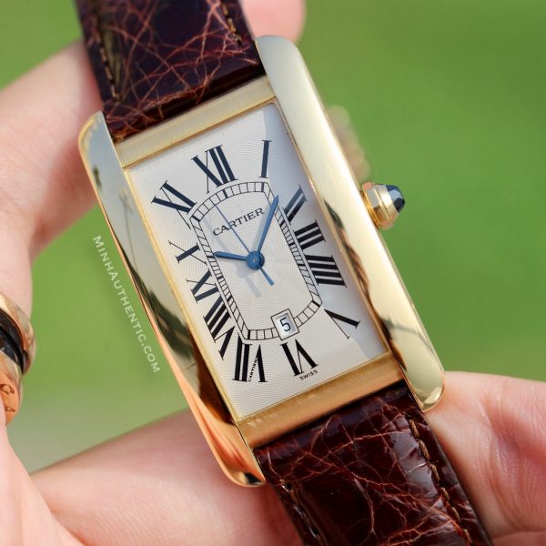 Cartier Tank Americaine Automatic 18k Gold 1740