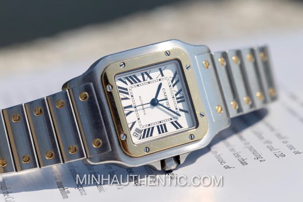 Cartier Santos Galbee XL 2823 18k Gold/Steel W20099C4