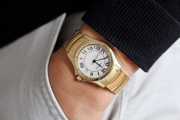 Cartier Santos Ronde Automatic 18k Gold 1900 1