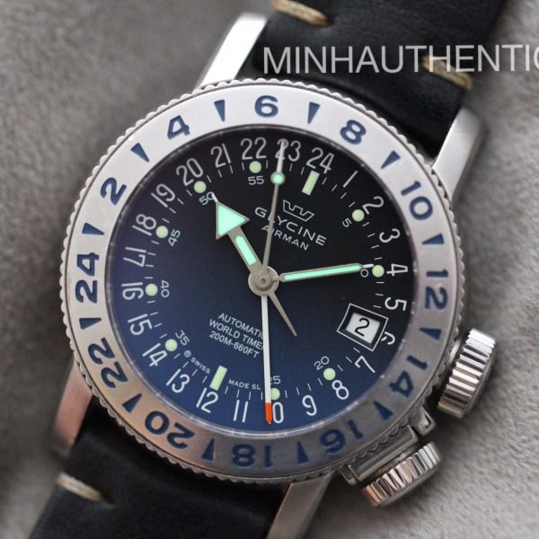 Glycine Airman 18 3918.18.LBK8