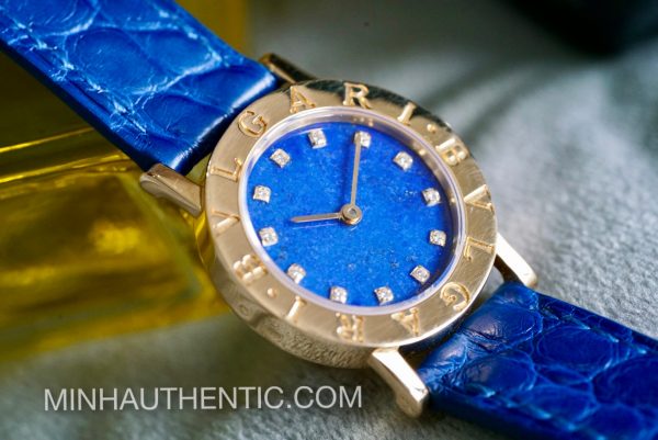 Bvlgari BVLGARI.BVLGARI Lapis Lazuli Diamond 18k Gold BB 26 DGL