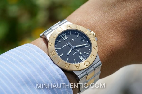 Bvlgari Diagono Automatic 18k Gold/Steel LCV 38 SG