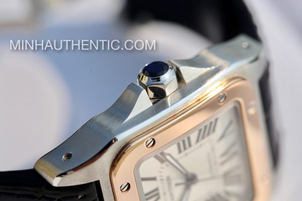 Cartier Santos 100 Medium 18k Rose Gold W20107X7