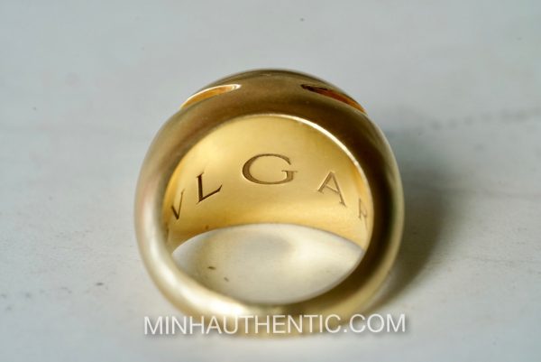 Bvlgari Cabochon 18k Gold Ring