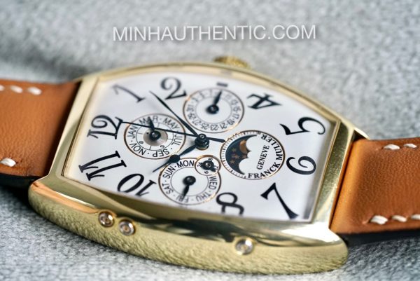 Franck Muller Cintree Curvex Perpetual Calendar 18k Green Gold 5850 QP