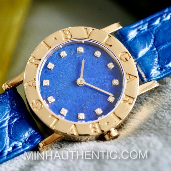Bvlgari BVLGARI.BVLGARI Lapis Lazuli Diamond 18k Gold BB 26 DGL