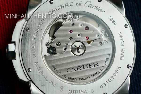 Cartier Calibre 18k Rose Gold/Steel W7100039