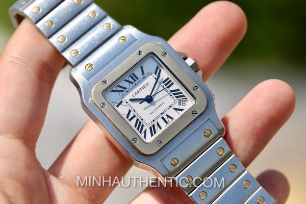 Cartier Santos Galbee XL 2823 18k Gold/Steel W20099C4