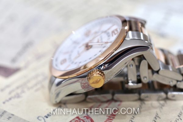 Longines Conquest Classic GMT 18k Rose Gold/Steel L2.799.5.76.7