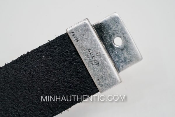 Gucci Anger Forest Sterling Silver/Leather Bracelet