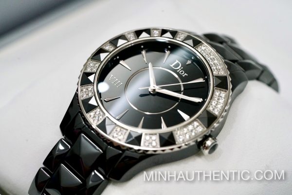 Dior VIII Place Vendome Black Ceramic Diamond CD1241E0C001