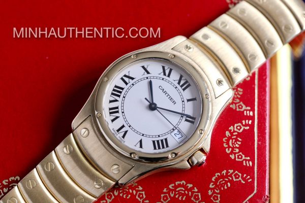 Cartier Santos Ronde Automatic 18k Gold 1900 1