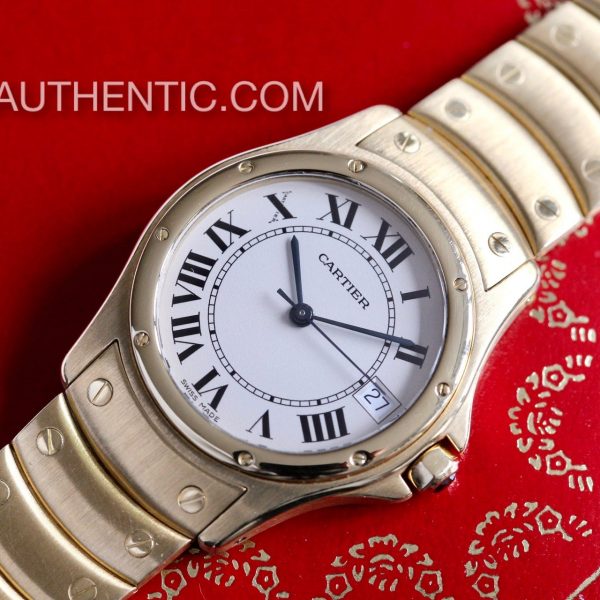 Cartier Santos Ronde Automatic 18k Gold 1900 1