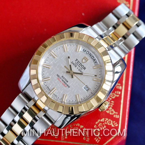Tudor Classic Date-Day Automatic 18k Gold/Steel 23013