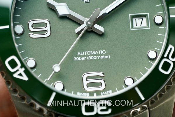 Longines Hydroconquest Ceramic 41mm Green L3.781.4.06.6