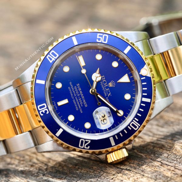 Rolex Submariner Date Blue 18k Gold/Steel 16613