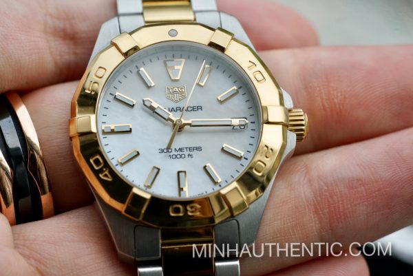 Tag Heuer Aquaracer Ladies 18k Gold/Steel MOP WBD1320.BB0320