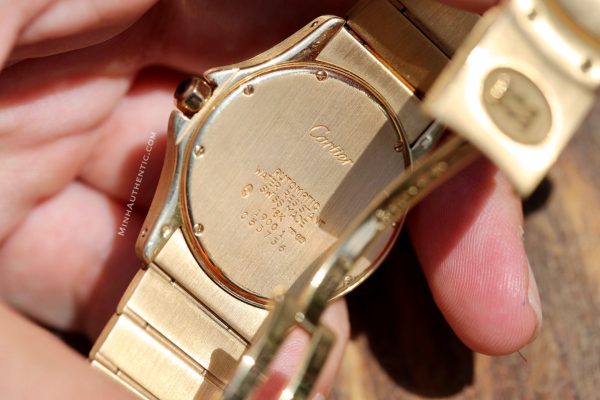 Cartier Santos Ronde Automatic 18k Gold 1900 1