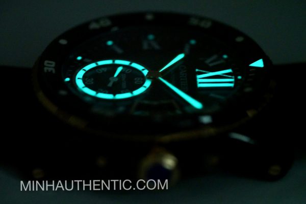 Cartier Calibre Diver 18k Rose Gold/ADLC Steel W2CA0004 3729