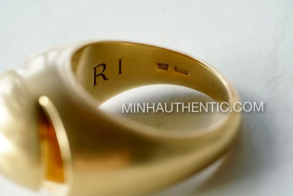 Bvlgari Cabochon 18k Gold Ring