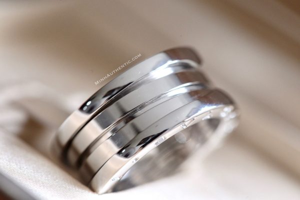 Bvlgari B.Zero1 3-Band 18k White Gold Ring 323530