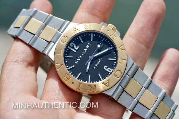 Bvlgari Diagono Automatic 18k Gold/Steel LCV 38 SG