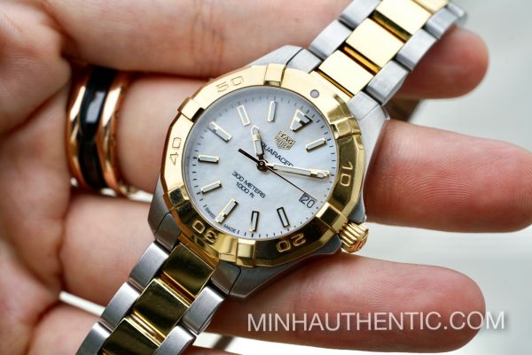 Tag Heuer Aquaracer Ladies 18k Gold/Steel MOP WBD1320.BB0320