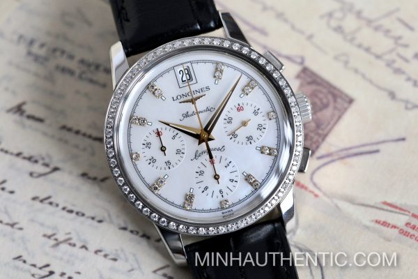 Longines Conquest Chronograph Diamond/MOP L1.141.0.87.3