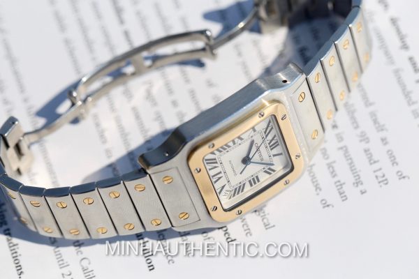 Cartier Santos Galbee XL 2823 18k Gold/Steel W20099C4