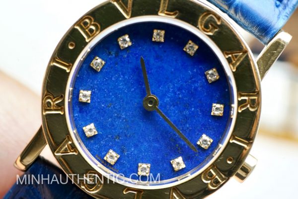 Bvlgari BVLGARI.BVLGARI Lapis Lazuli Diamond 18k Gold BB 26 DGL