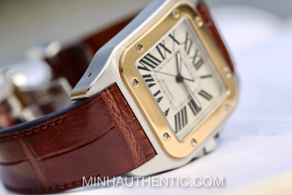 Cartier Santos 100 Large 18K Gold/Steel 2656 W20072X7