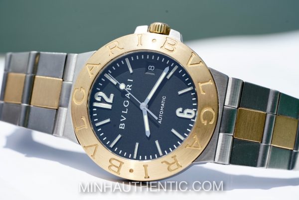Bvlgari Diagono Automatic 18k Gold/Steel LCV 38 SG