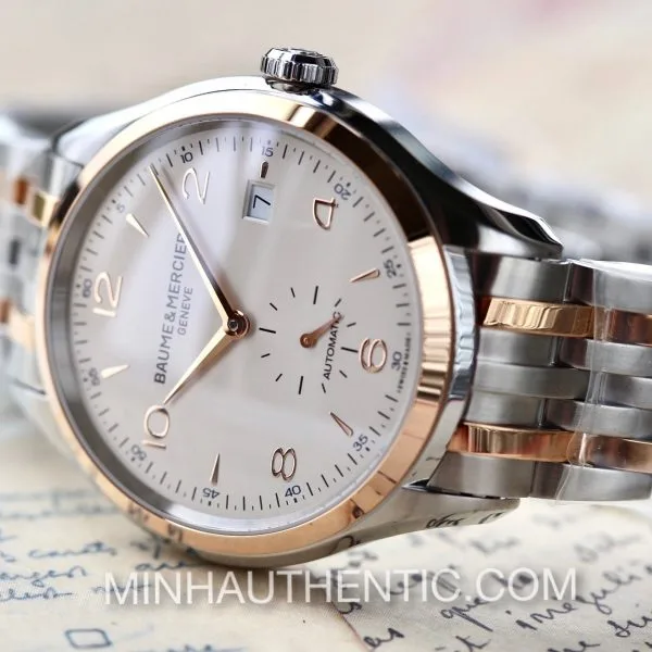 Baume Mercier Clifton 18k Rose Gold/Steel 10140