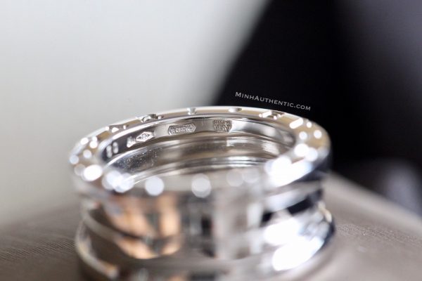 Bvlgari B.Zero1 3-Band 18k White Gold Ring 323530