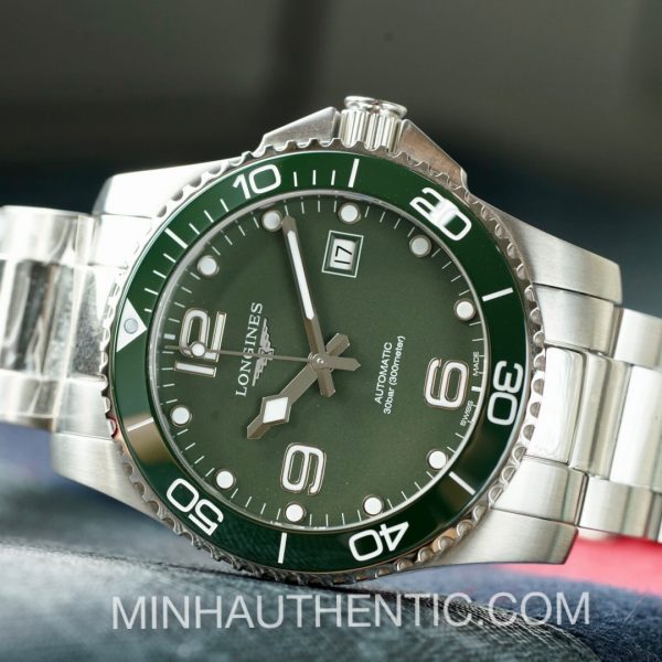 Longines Hydroconquest Ceramic 41mm Green L3.781.4.06.6