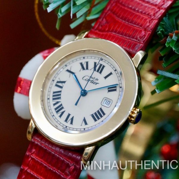 Cartier Must Ronde Vermeil 1800 1