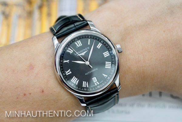 Longines Master 38.5mm Black L2.628.4.51.5 - Ảnh 6