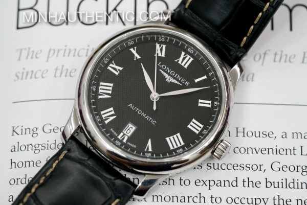 Longines Master 38.5mm Black L2.628.4.51.5 - Ảnh 2
