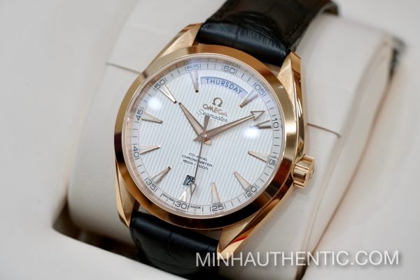 Omega Seamaster Aqua Terra Day-Date 18k Rose Gold Co-Axial Chronometer 231.53.42.22.02.001 - Ảnh 4