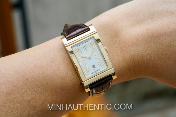 Bvlgari Rettangolo RT45G Automatic 18k Gold - Ảnh 9