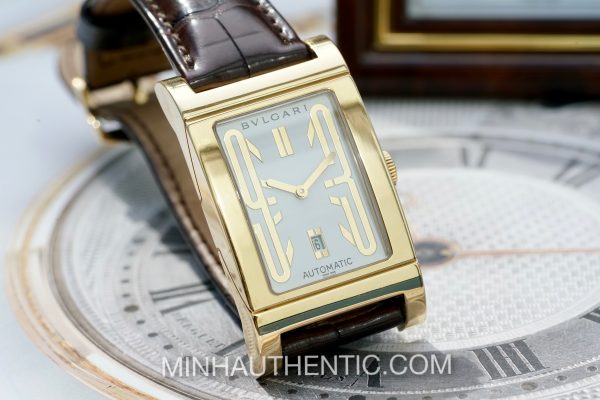 Bvlgari Rettangolo RT45G Automatic 18k Gold - Ảnh 15