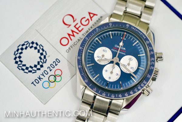 Omega Speedmaster Moonwatch Olympic Tokyo 2020 Blue 522.30.42.30.03.001 - Ảnh 8