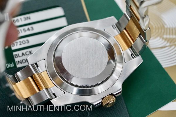 Rolex Submariner Date Gold Steel Black 116613N - Ảnh 13