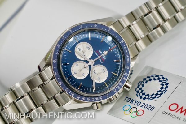 Omega Speedmaster Moonwatch Olympic Tokyo 2020 Blue 522.30.42.30.03.001 - Ảnh 6