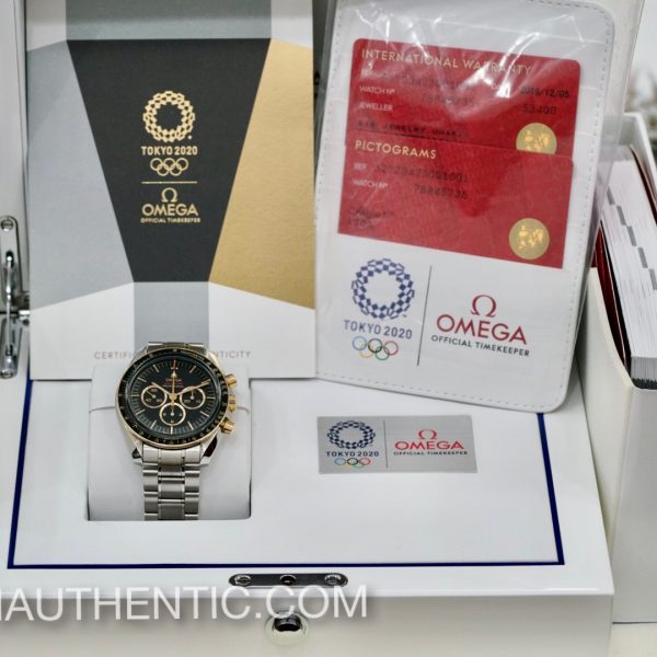 Omega Speedmaster Moonwatch Olympic Tokyo 2020 18k Gold/Steel Black 522.20.42.30.01.001