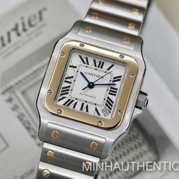 Cartier Santos Galbee XL 2823 Automatic 18k Gold/Steel W20099C4