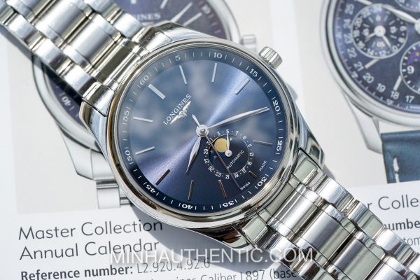 Longines Master Moonphase Blue L2.909.4.92.6 - Ảnh 2
