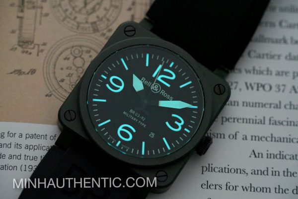 Bell & Ross BR03-92 Military Green Ceramic BR0392-CERAM-MIL - Ảnh 5